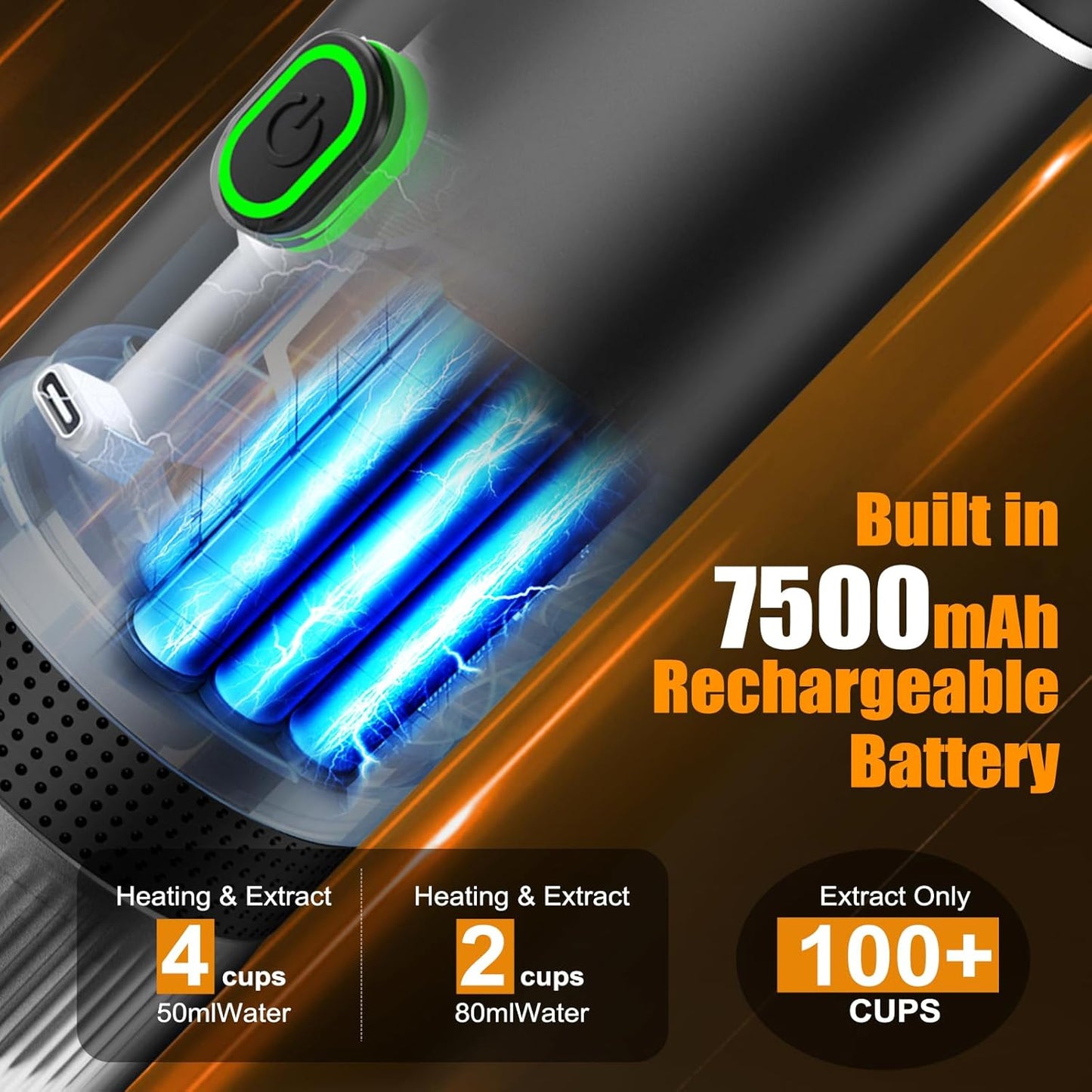 Portable Coffee Maker Heats Coffee