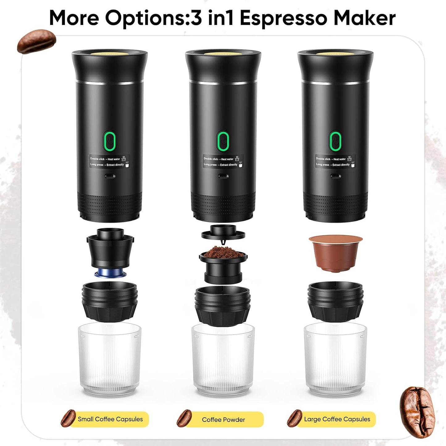 Portable Coffee Maker Heats Coffee
