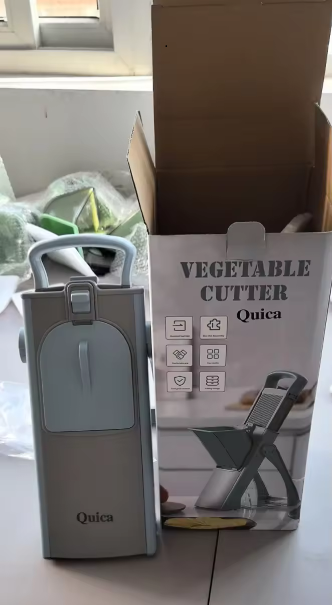 All-in-one vegetable slicer mandolin: chop, slice, and dice in seconds