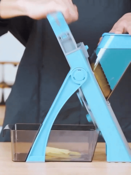 All-in-one vegetable slicer mandolin: chop, slice, and dice in seconds