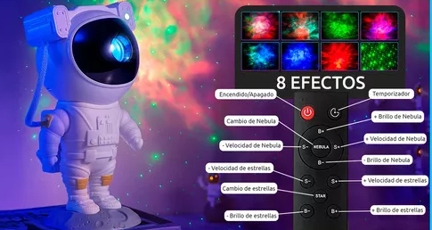 Astronaut projector of stars and galaxies