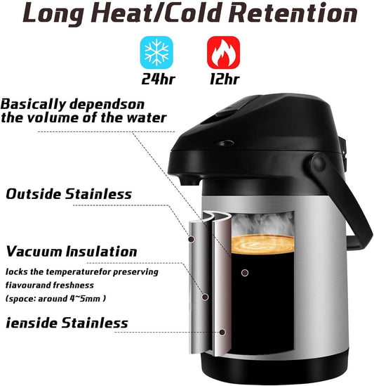 Airpot coffee dispenser
