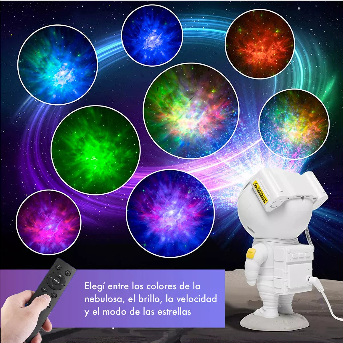 Astronaut projector of stars and galaxies 