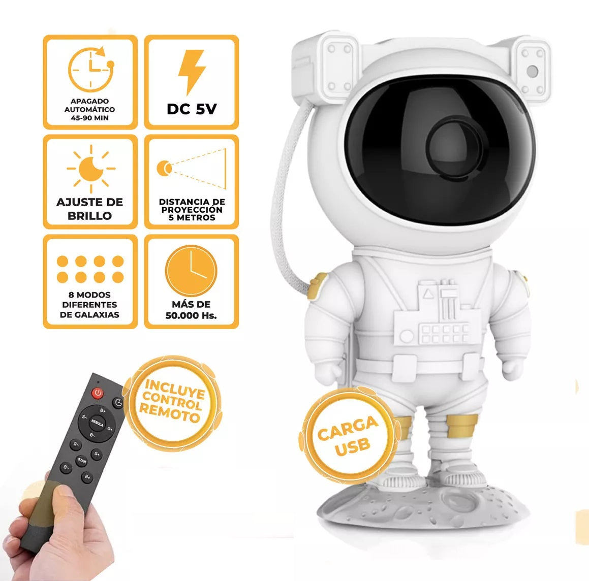 Astronaut projector of stars and galaxies 