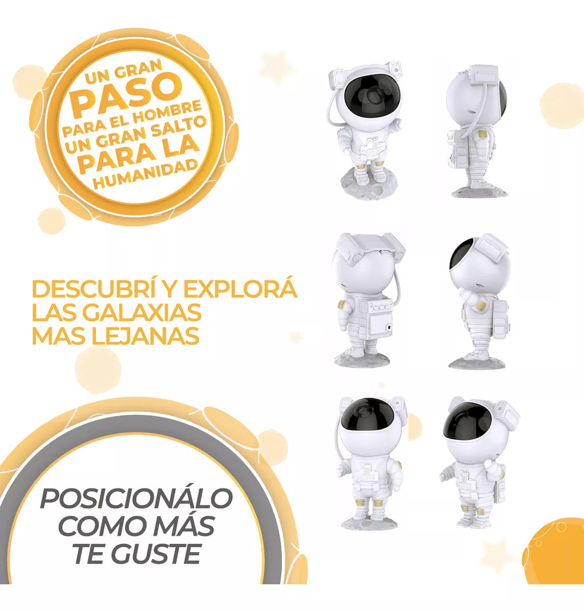 Astronaut projector of stars and galaxies 